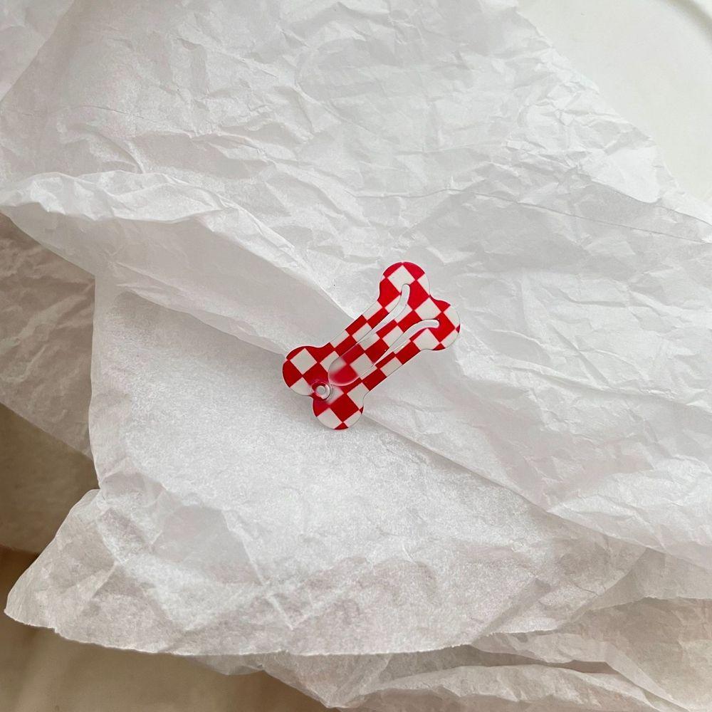 Grid, Stripe Pattern Smooth Surface Dog Hair Clip Pet Hairpin Cat Grooming Supplies Snap Hair Clips