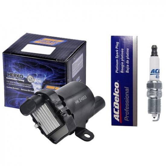 New Ignition Coil + OEM Spark Plug For 1999-07 Chevrolet & GMC