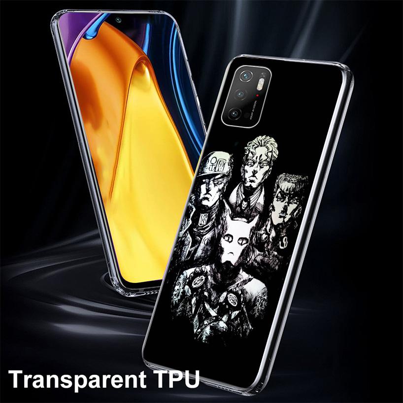 JoJo Kira Yoshikage Killer Queen Phone Case For Xiaomi Poco X7 X6 X5 Pro F7 Ultra Redmi 15C 15 13 13C 12 12C 10 10A 10C 9 9A 9C