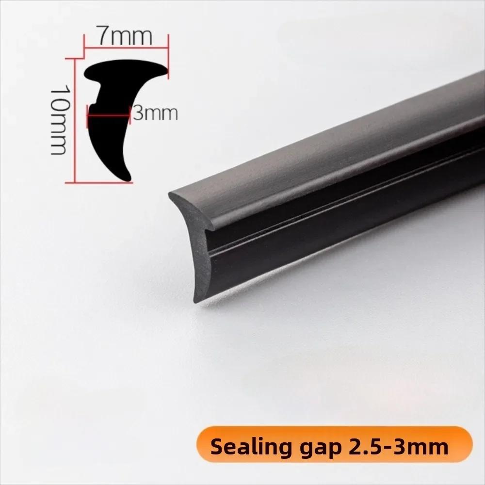 10 metrů/sada Silikonová hliníková těsnící lišta pro okna Odolná proti chladu Typ s drážkou Těsnící přítlačná lišta pro dveře a okna