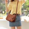 Bags Women's Messenger Bags Soft Leather Shoulder Bags Retro Simple Large Capacity Multi-pocket Women's Bags Simple and Versatile