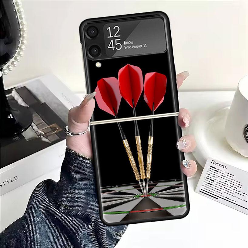 

Эстетика Дартс Проволочные Мишени Чехлы Для Samsung Galaxy Z Flip 4 5 6 7 3 Z Flip7 Flip6 Flip4 Flip5 Flip3 5G Жесткие Ударопрочные Fundas Samsung Z Flip