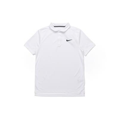 Court Dri-FIT Victory Düz Renk Spor Polo Tişört Erkek Üstler Beyaz CW6851-100