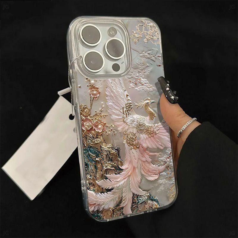 Patterned Floral Printed Clear Shell Mobile Cover Phone Case Covers TPU For Xiaomi Iphone Samsung Scratch Resistant Phone Cover
