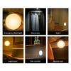 6 LEDs PIR Motion Sensor Night Light Auto On/Off for Bedroom Stairs Cabinet Wardrobe Wireless USB Rechargeable Wall Lamp