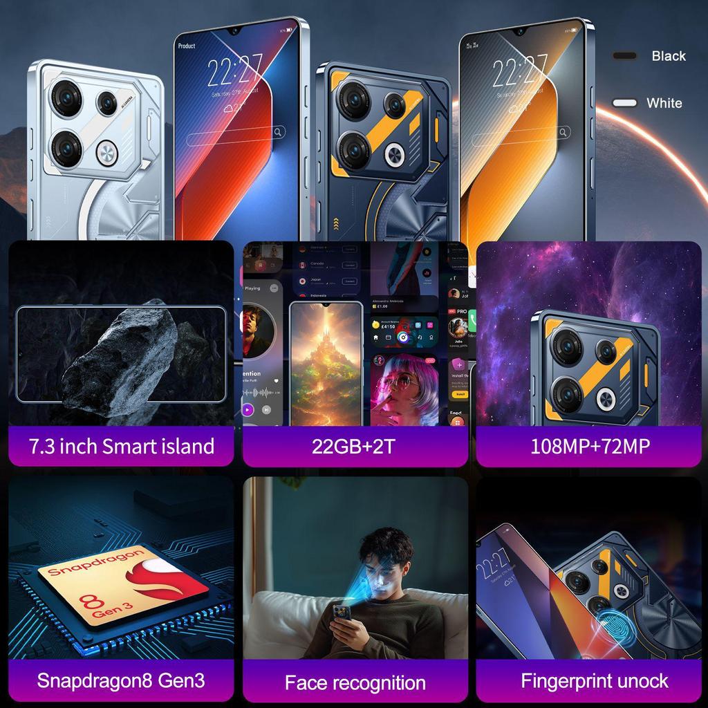 GT10 Pro 6.6-inch Android Smartphone, 2GB RAM + 16GB Storage, All-in-One Device
