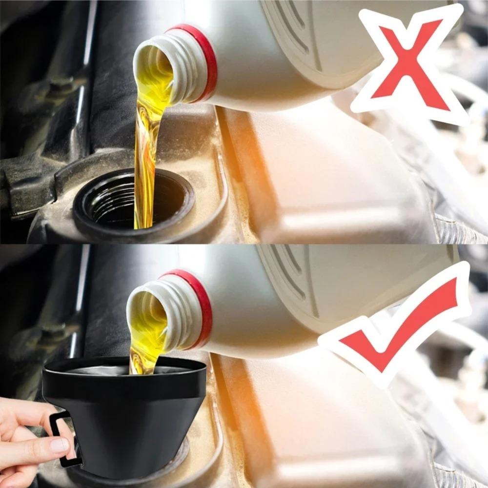 Multi functional car fuel funnel portable refueling funnel for cars and motorcycles, long nozzle, large diameter refueling parts