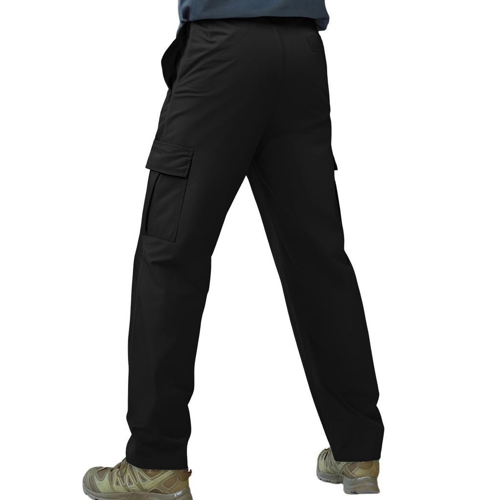 Men's Oxford Fabric Multi-pocket Color Loose Work Pants Long Pants