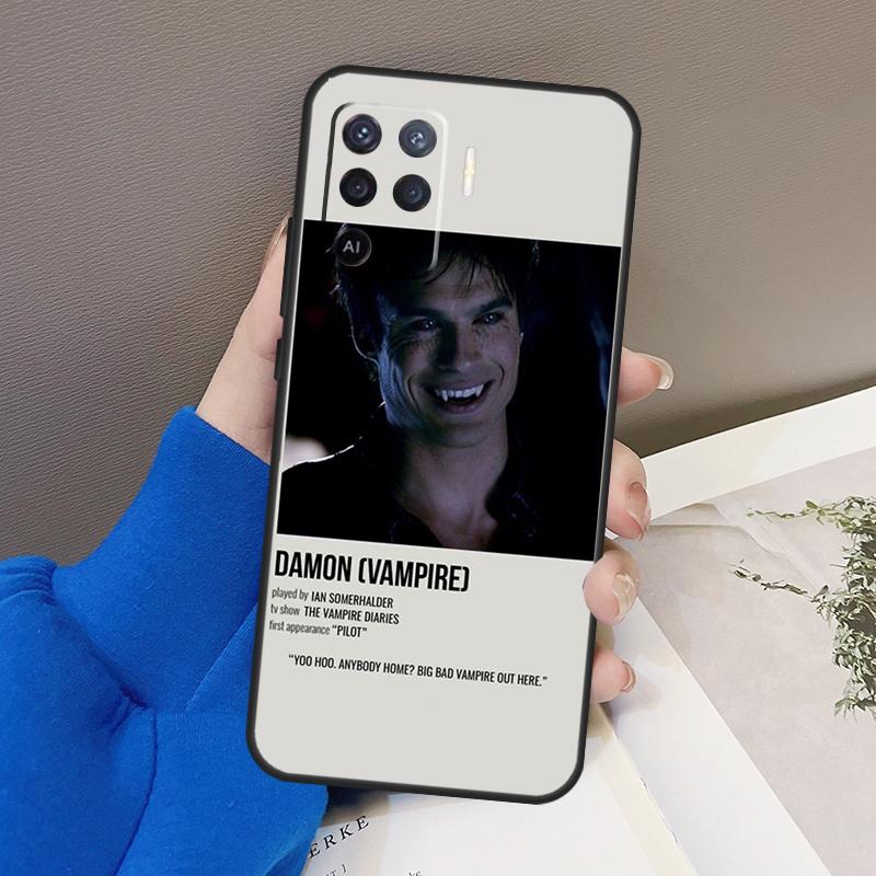 Vampire Diaries Damon Salvatore Hülle Für Oppo A76 A16 A96 A17 A18 A60 A80 A40 A38 A58 A78 A98 A94 A74 A54 A15 A57 A77 A5 Pro