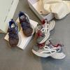 2025 Autumn New Mesh Dad Shoes Versatile Thick Sole Heightening Mesh Fashion Casual Shoes Women's Lightweight Trend Shoes