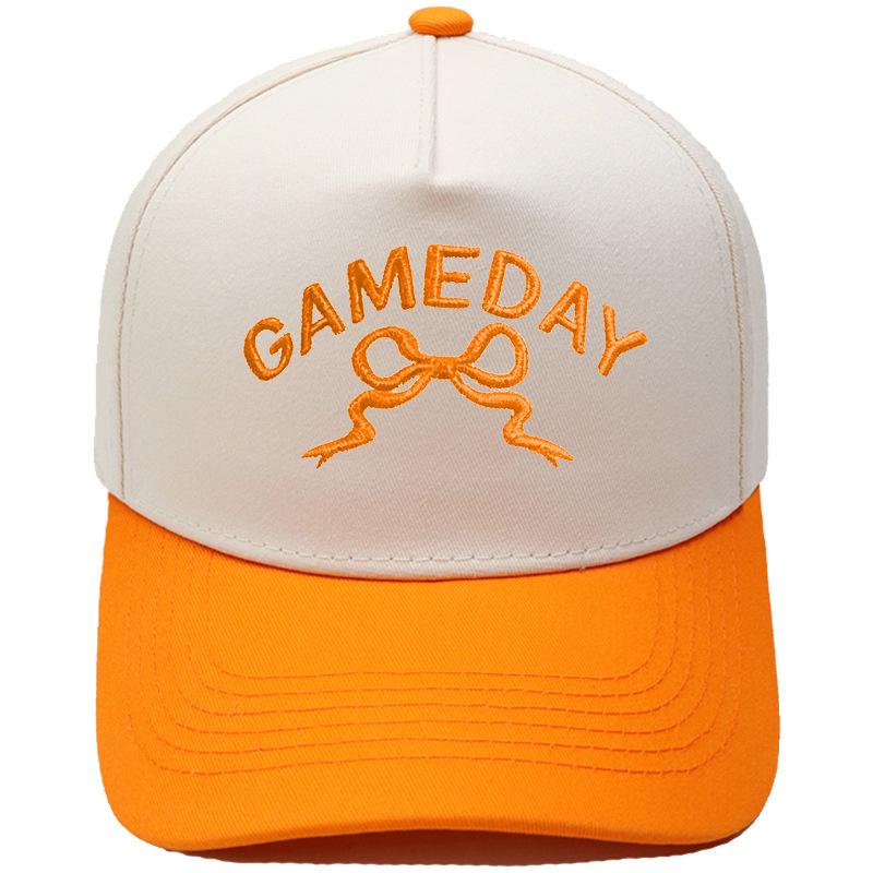 GAMEDAY Truck driver hat three-dimensional embroidery retro color matching baseball cap European and American men's and women's casual hat