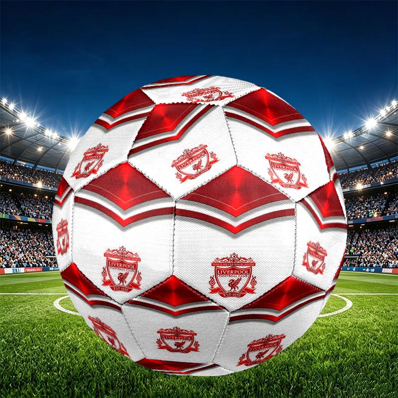 Club di calcio Stampa Dimensioni 5 Pallone da Calcio, Pallone da Calcio in PU Resistente all'Usura per Partita, Allenamento e Pratica Quotidiana, Regalo di Compleanno per Appassionati di Calcio