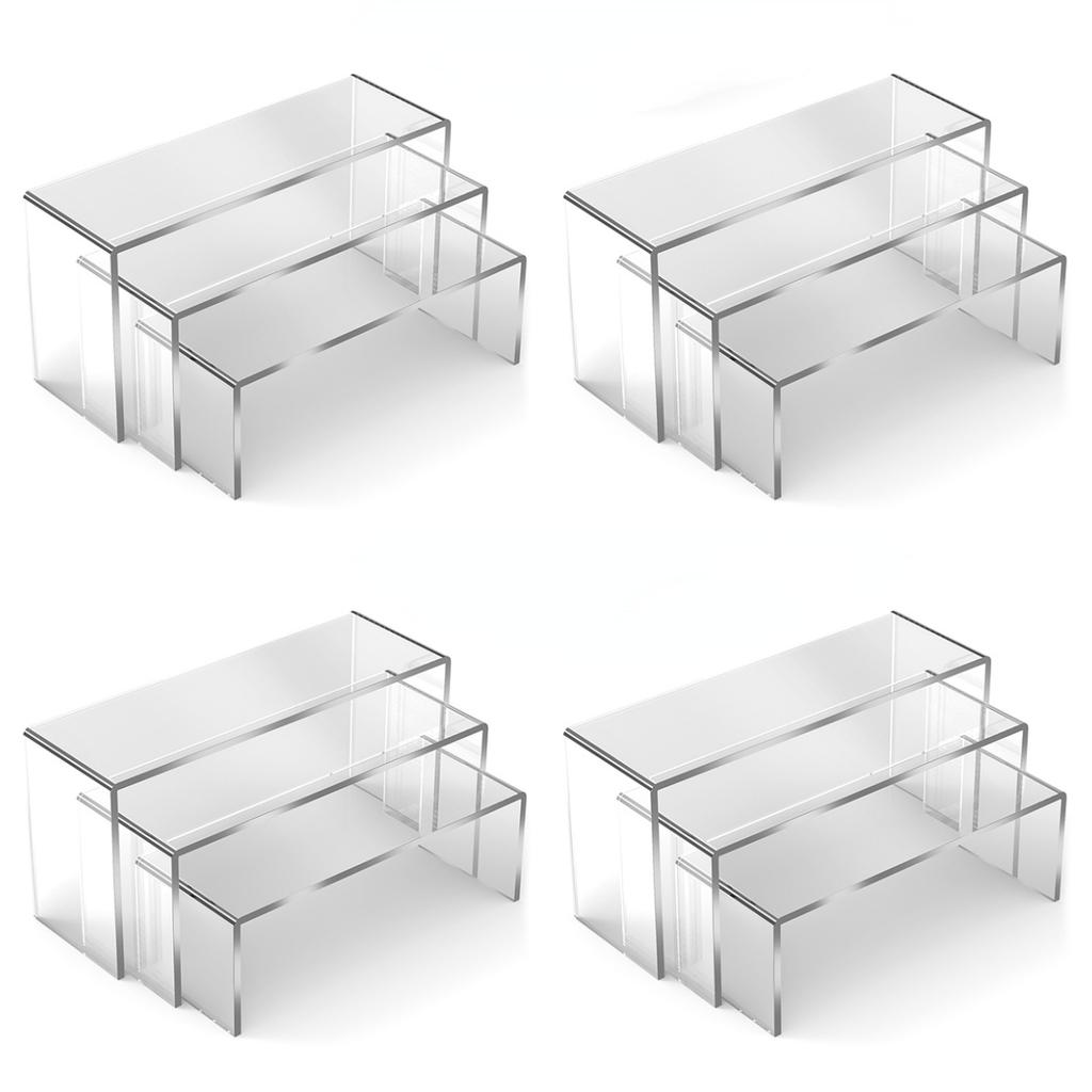 3/6/9/12 Stück Acryl Aufsteller Acryl U-Form Aufsteller Leichtgewichtiger Cupcake Halter Dessert Präsentation Parfüm Puppen Präsentation