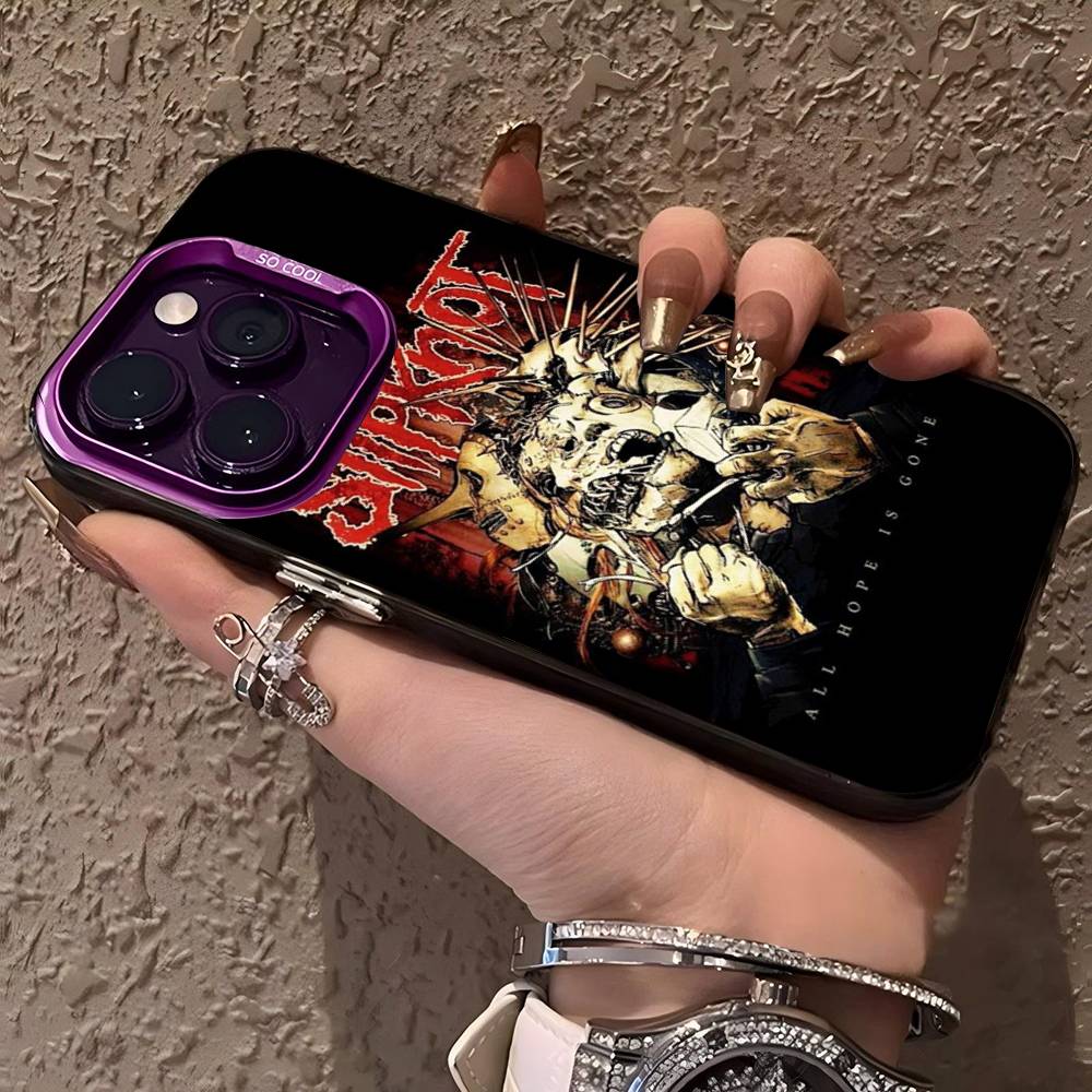 Slipknot Band Phone Case Color Silver Shell For IPhone 17 16 15 14 13 12 11 Pro Max Plus