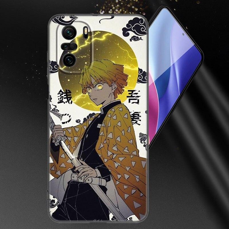 Anime Demon Slayer Agatsuma Zenitsu Phone Case For Xiaomi Mi POCO X3 NFC GT M4 M3 12 11T 10T Pro A3 11 Lite NE 5G 12X 11i F3
