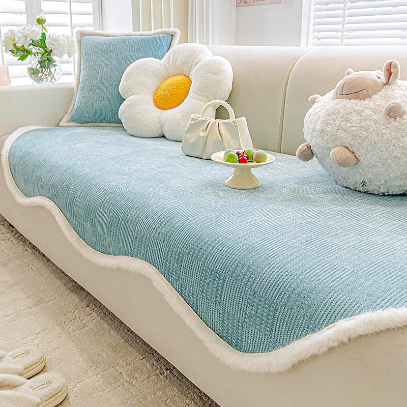 

Чехол для дивана из шенилла в классическом стиле, защитная мебель для кресел, двухместных, 3-местных, 4-местных и секционных диванов - Comfortable Home Decor 90*280cm