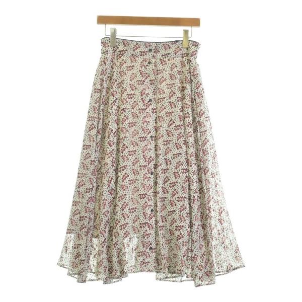 IENA Long/Maxi Skirt Women s 38 (M) Red x Navy, etc. (Allover Pattern) [Used] [Secondhand]