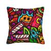 Pillow Cover Cartoon Cute Doodle Fashion Pillow Case For Sofa Couch Bed Living Room Pillowcases