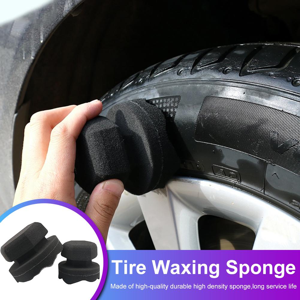Professional Automotive Car Wheel Washer Tyre Tire Dressing Tools Hex Grip Applicator Handheld Tire Waxing Sponge