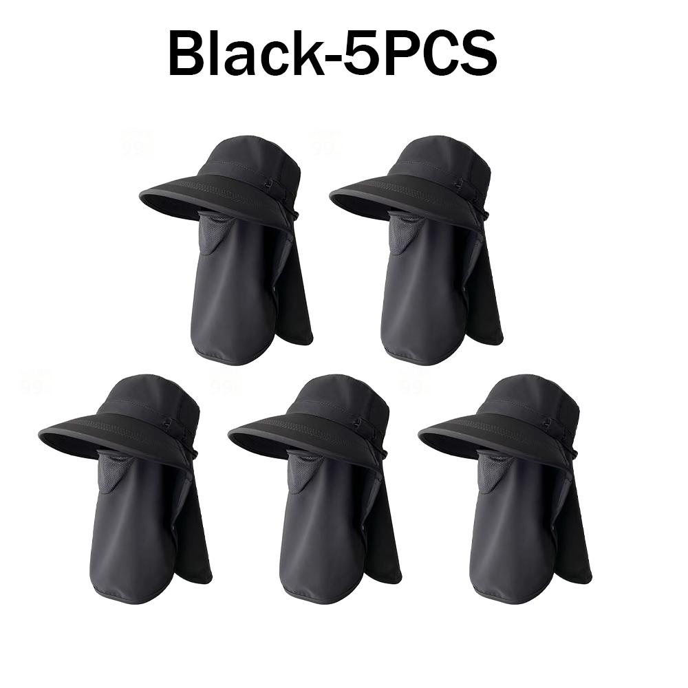 Full Coverage Sun Hat with Face Mask and Neck Protection Outdoor Hunting Fishing Cap for Men Women Hiking Camping