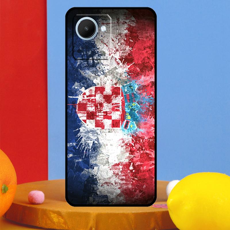 Croatia Flag For Realme GT7 Pro GT6 10 11 12 13 14 15 Pro Plus C55 C67 C63 C61 C53 C35 C65 C75 C71 Case