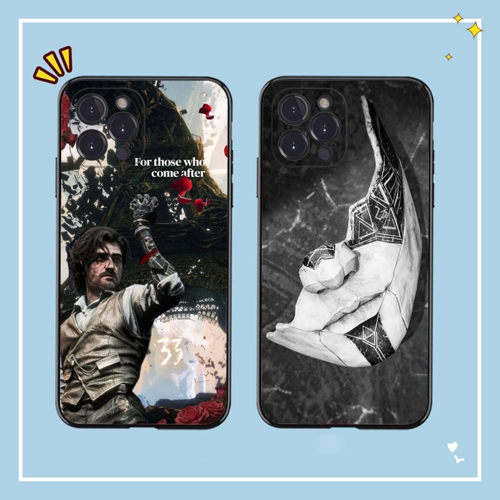 Clair Obscur Expedition 33 Game Phone Case For Iphone 16 15 17 13 14 12 11 Pro Max Plus Black Shell Cover Case