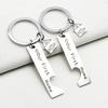 Simple Fashion 2pc/Set Our First Home Housewarming Gift Stainless Unisex Couple Keychain