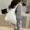 Super hot new seaside weaving large-capacity tote bag women's summer casual lace mesh single shoulder armpit bag