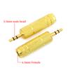 Stlxy 2Pcs Adapter Converter Speaker 6.5mm Male To 3.5mm Audio Stereo/mono Jack Female To 2 RCA Male Audio Jack Connectors