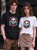 Unisex T Shirt Cool Panda Headset Print Casual Comfortable Short Sleeve Top