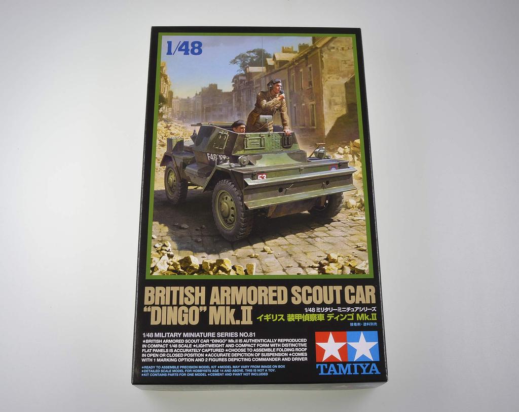 Tamiya Military Miniature Series 81 British Army Armored Reconnaissance Vehicle Dingo Plastic Model 32581 1/48 No. Mk.II