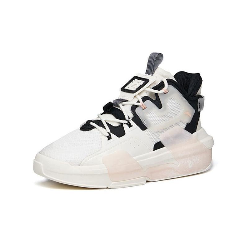 Anta Dominant 3.0 Water Lily Anti-Slip Wear-Resistant Low-Top Skateboard Shoes Women's White Pink Sneakers 122138081-3