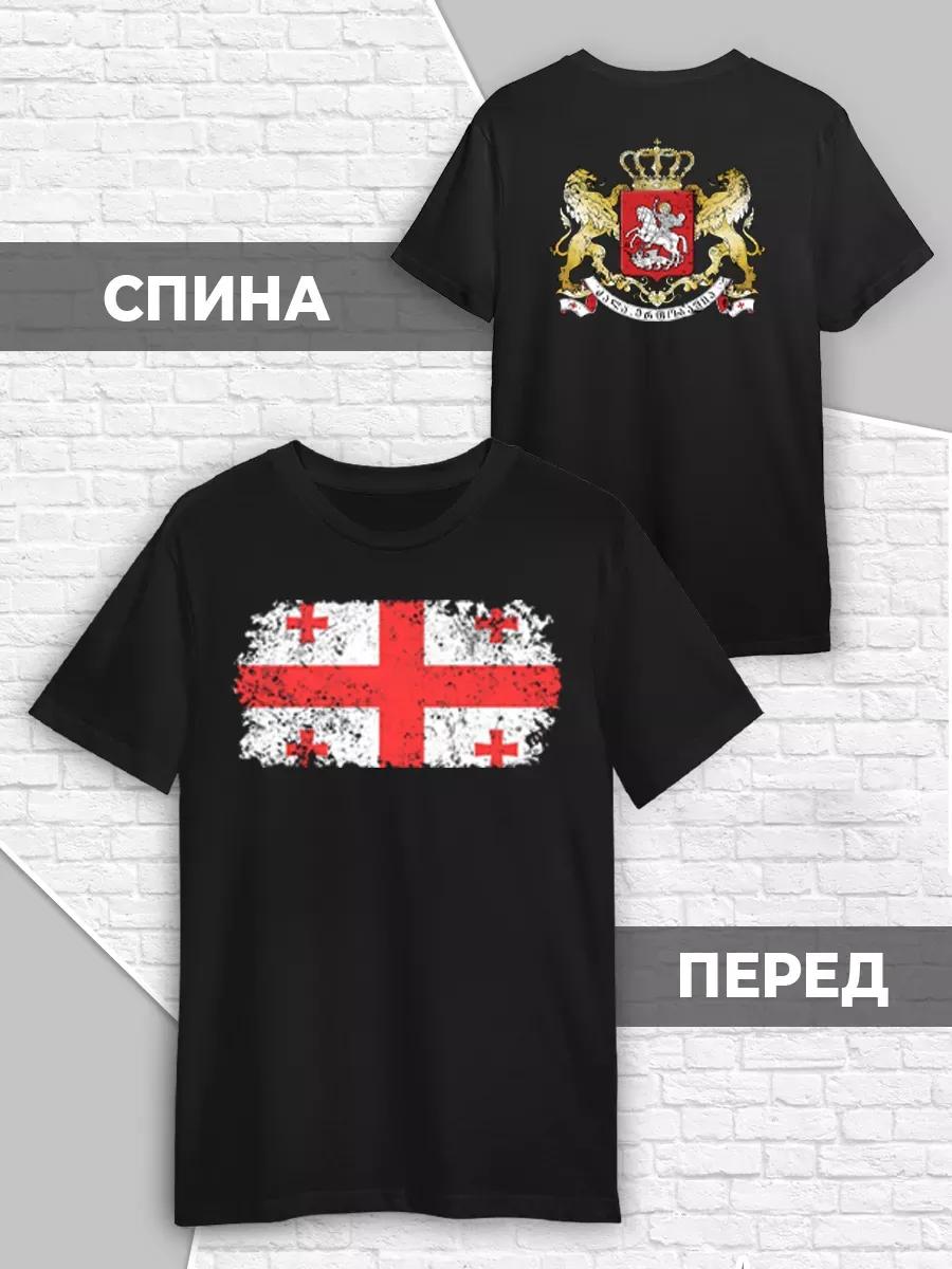 T-shirt with coat of arms of Russia XL