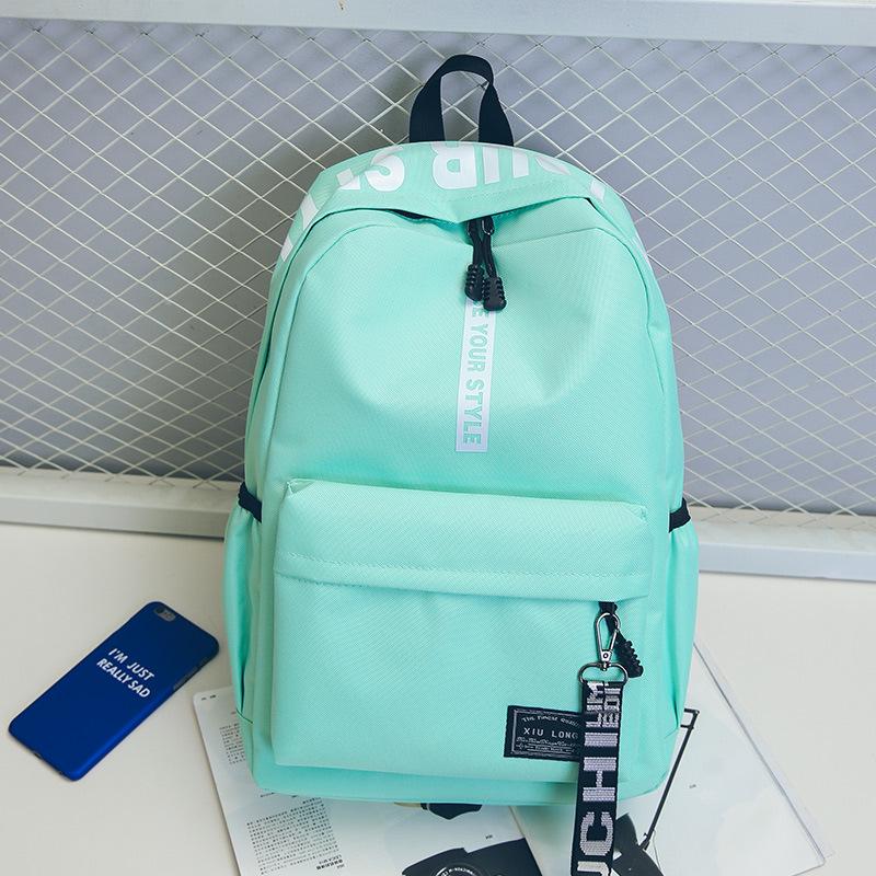 Studentský batoh Oxford Schoolbag Lehký Velkokapacitní měkký ramenní popruh Módní potisk Multifunkční batohy