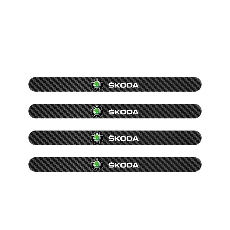 

Car Sticker 2025 New Car Threshold Bar with Door Handle Bowl Scratch Protective car Stickers For Skoda Octavia SUPERB RAPID KARO