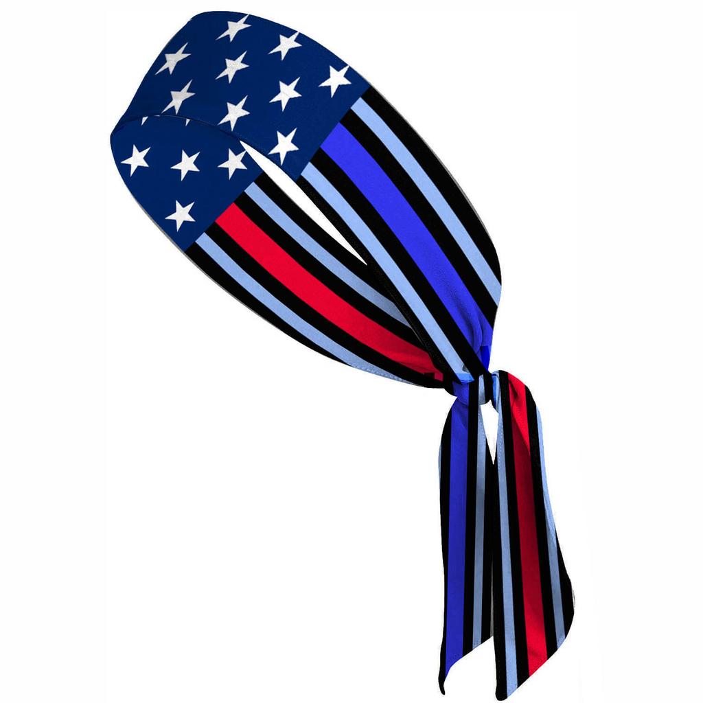 American Flag Independence Day Headband Sporty Elastic Headband, Women's Fashionable Crisscross Wide Headband Hair Accessory