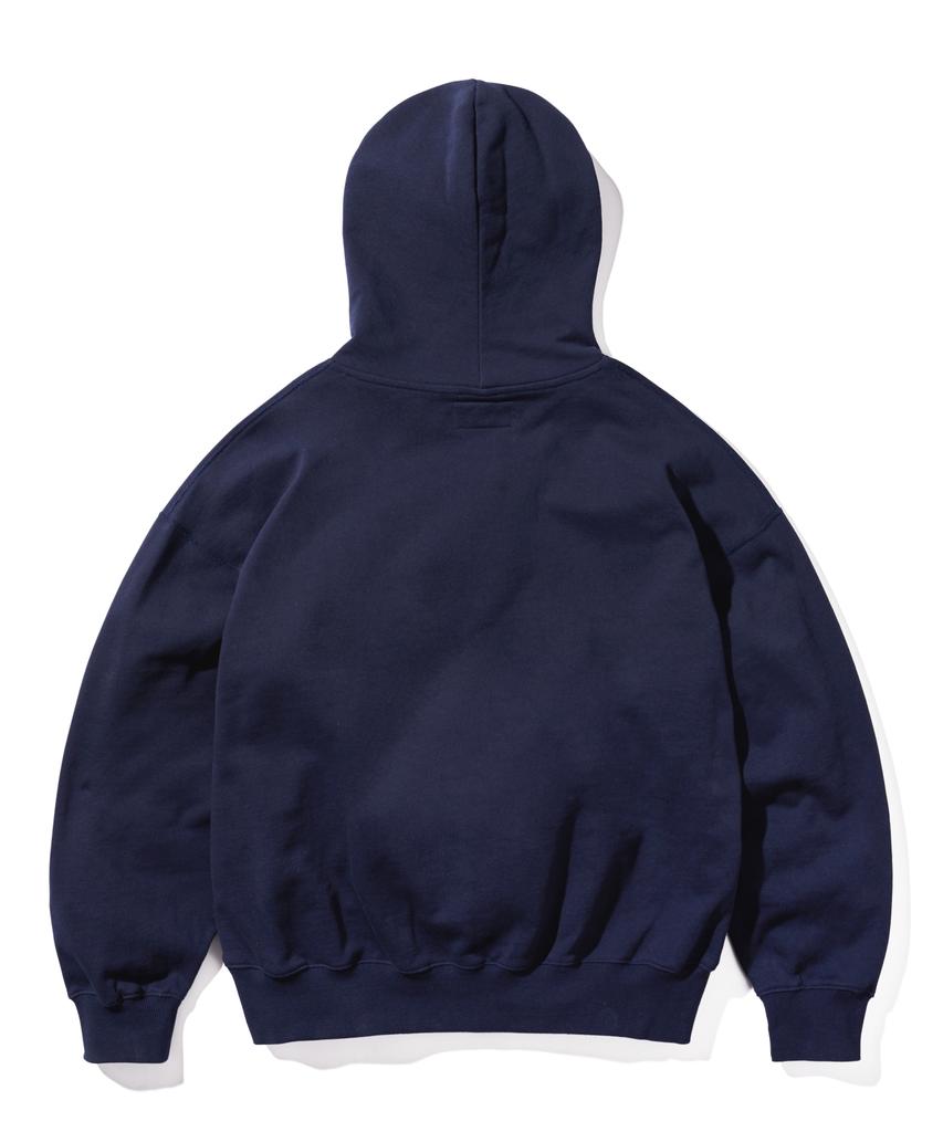 Big Logo Pullover Hoodie-Navy/White