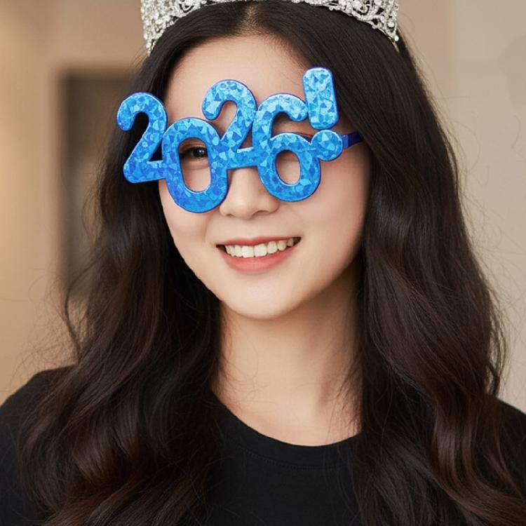 2026 Celebration Eyewear Glittering Photo Props Costume Accessory for Night Parties and Interactive Group Activities