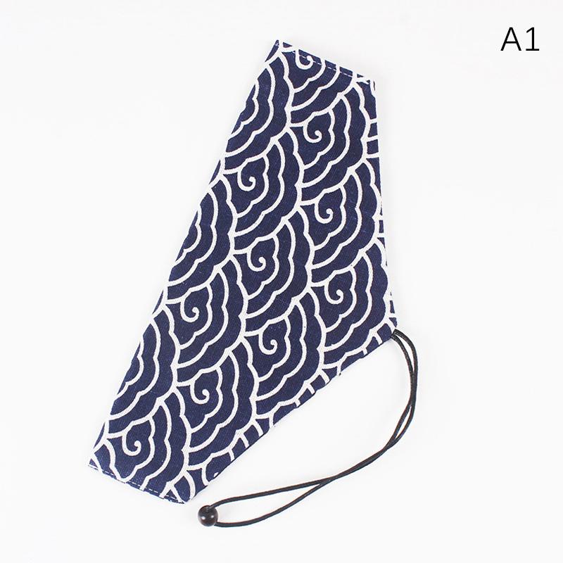 Portable Tableware Bag Japanese Printing Reusable Drink Straw Chopstick Cutlery Pouch Drawstring Bag Cutlery Bag For Spoon Fork