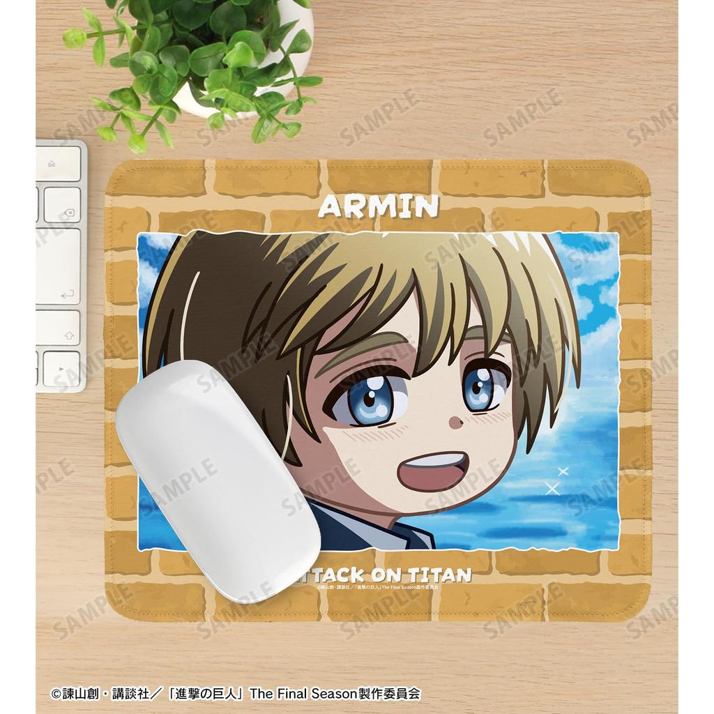 TV Anime on Armin Yurukoma Mouse Pad "Attack Titan"