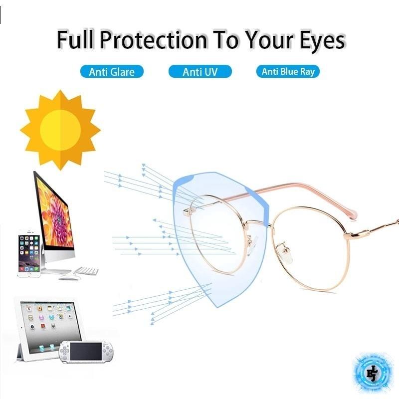 Pochromic Anti Radiation Eyeglasses for Women/Men Anti Rad Sun Adaptive Glass Metal Frame