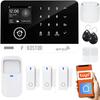 Wireless GSM + WiFi Alarm with Tuya App, Set, Kostor Sad005e