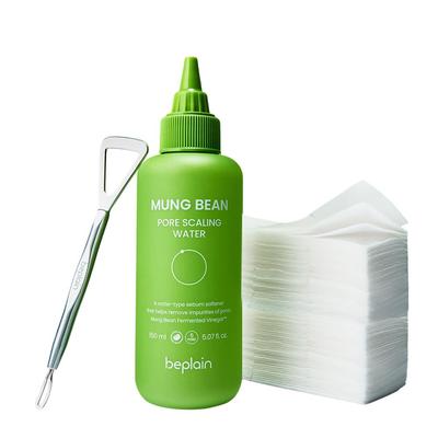 Mung Bean Pore Scaling Water 150ml – Gentle Sebum Softener with Tool & Pads, Korean