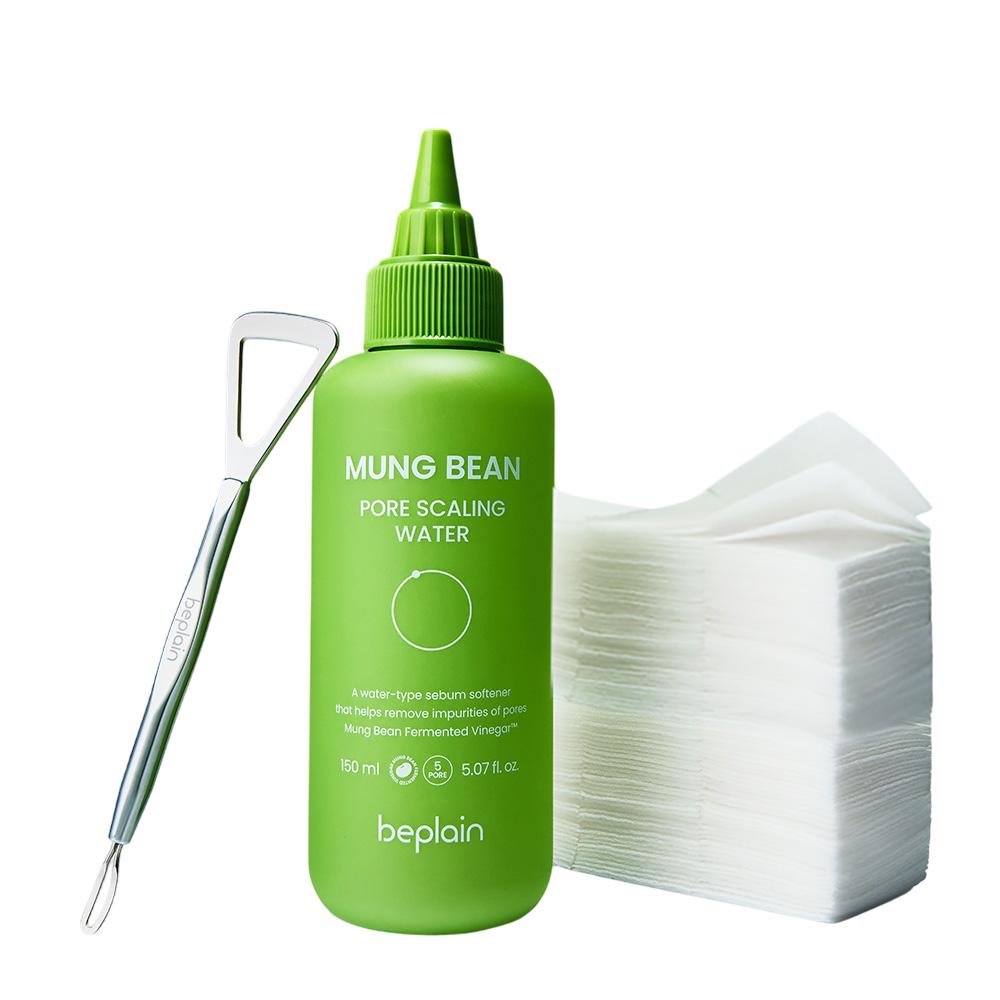 

beplain Вода для удаления черных точек с экстрактом маша – Мягкое средство для размягчения себума с инструментом и пэдами, корейское