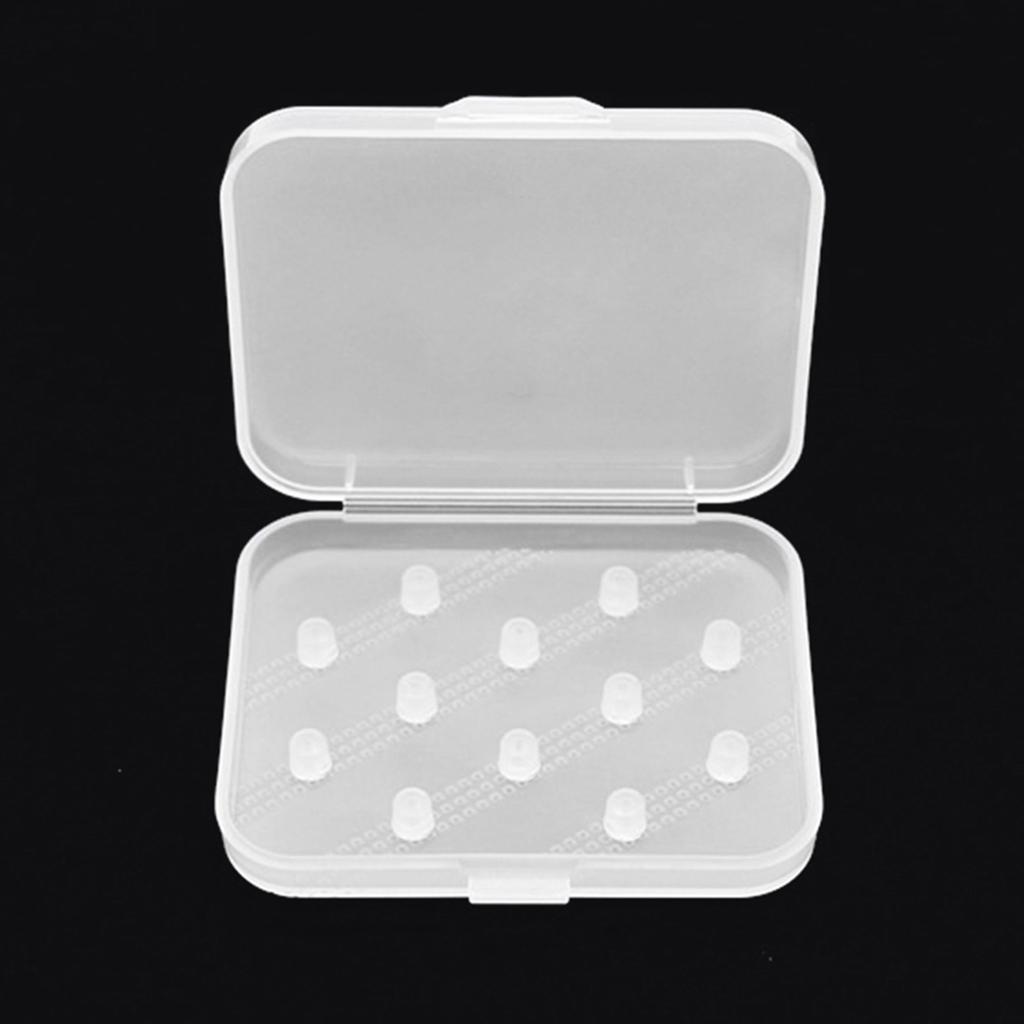 Držák náušníků Sluchátka Průhledné Ochranné Pouzdro na Uskladnění Náušníků pro Snadnou Viditelnost Obsahu pro Uskladnění 6 párů Náušníků