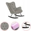 Luna Print Scandinavian Wing Chair, Rocking On Runners, Family Meble, Houndstooth