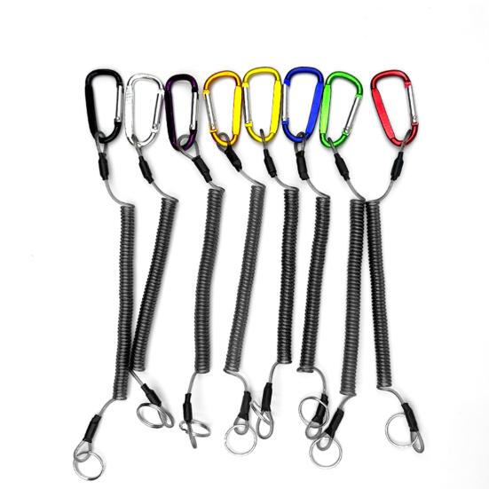 1 Set Rod Release Rope Toughness High Stretch Strong Pulling Force Quick Release Fishing Keychain Ring Hook Fishing Enthusiasts