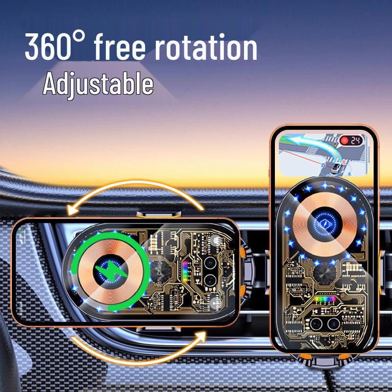 Q18 Wireless Fast Charger Car Phone Holder 2025 with Air Vent Mount