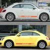 2 stk Bil Side Dør Skørt Klistermærke Sport Striber Vinyl Folie Karosseri Dekoration Decal Gør-Det-Selv Styling Auto Tilbehør Til Volkswagen Vw Beetle