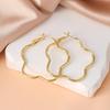 High-End Water Drop Hoop Earrings: 925 Sterling Silver, Light Luxury, Versatile Design for Women